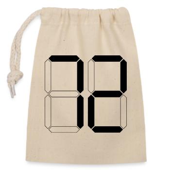 NUMBER 72 Seventy-Two Gift Digital - Closable cotton gift bag (14x20cm) - nature - Front