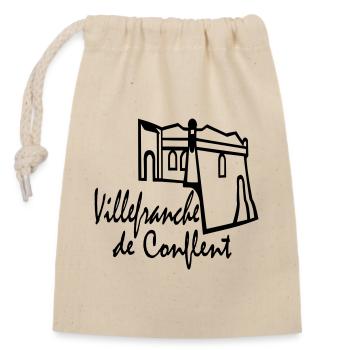 villefranche de conflent,pyrènèes orientales - Verschließbarer Geschenkbeutel aus Baumwolle (14x20cm) - Natur - Vorne