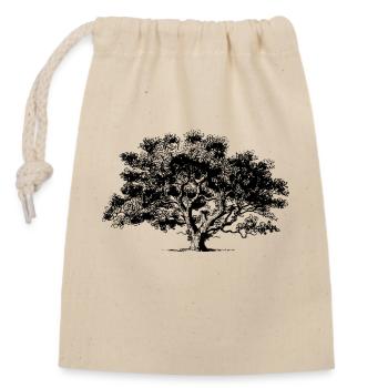 Summer tree - Closable cotton gift bag (14x20cm) - nature - Front
