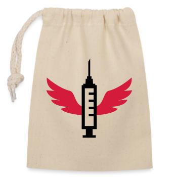 Infirmière / Infirmier / Hôpital / Médecine / - Sac cadeau en coton avec cordon (14 x 20 cm) - nature - Devant