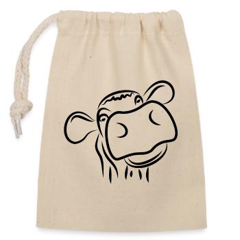 cow from the farmers - farm animals - cow - Closable cotton gift bag (14x20cm) - nature - Front
