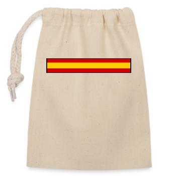 Drapeau Espagne - Sac cadeau en coton avec cordon (14 x 20 cm) - nature - Devant