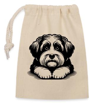 Havanais - Sac cadeau en coton avec cordon (14 x 20 cm) - nature - Devant