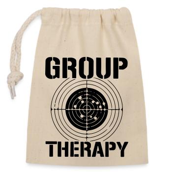 group therapy - Closable cotton gift bag (14x20cm) - nature - Front