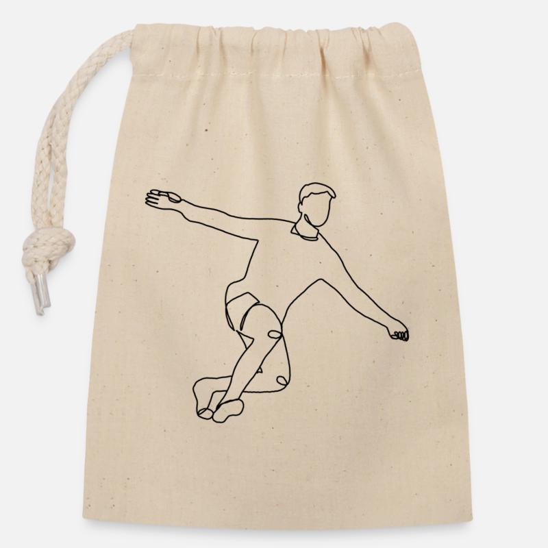 Jubilation - Closable cotton gift bag (14x20cm) - nature