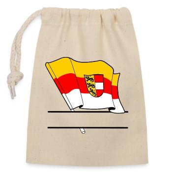 Kärnten Vlag – Namespace - Sac cadeau en coton avec cordon (14 x 20 cm) - nature - Devant
