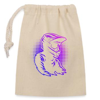 Conception de motocross pleine de caractère - Sac cadeau en coton avec cordon (14 x 20 cm) - nature - Devant