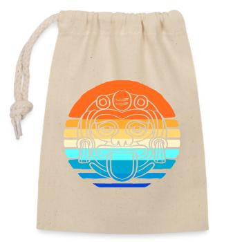 Inca Mayan calendar aztec - Closable cotton gift bag (14x20cm) - nature - Front