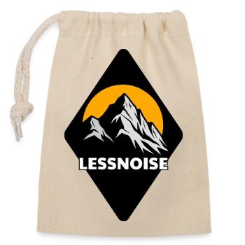 Less_Noise - Verschließbarer Geschenkbeutel aus Baumwolle (14x20cm) - Natur - Vorne
