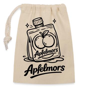 Apple Mors Butt - Closable cotton gift bag (14x20cm) - nature - Front