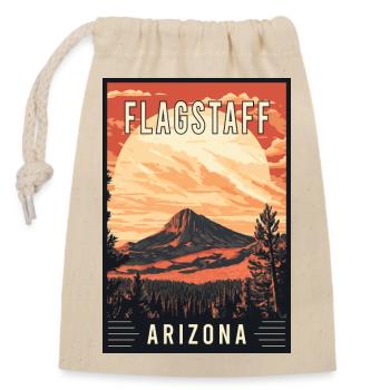 Erleben Sie die landschaftliche Schönheit von Flagstaff in Arizona - Verschließbarer Geschenkbeutel aus Baumwolle (14x20cm) - Natur - Vorne