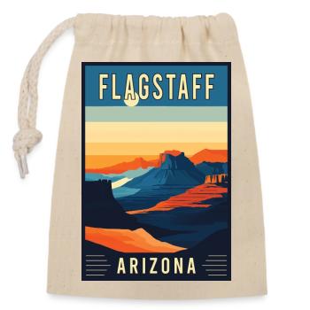 Entdecken Sie die landschaftliche Schönheit von Flagstaff in Arizona - Verschließbarer Geschenkbeutel aus Baumwolle (14x20cm) - Natur - Vorne