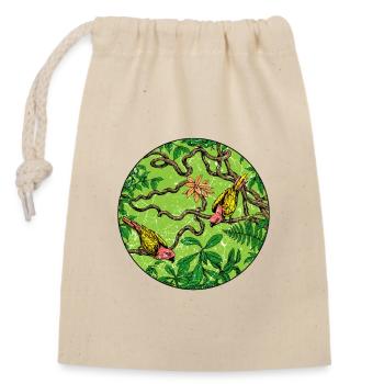 Forêt tropicale tropique protection de l'environnement nature changement climatique - Sac cadeau en coton avec cordon (14 x 20 cm) - nature - Devant