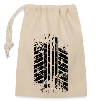 skidmarks - Closable cotton gift bag (14x20cm) - nature - Front