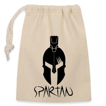 spartiate - Sac cadeau en coton avec cordon (14 x 20 cm) - nature - Devant