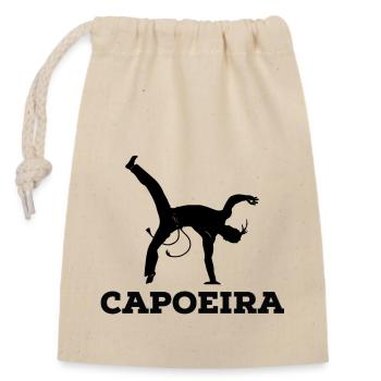capoeira - Verschließbarer Geschenkbeutel aus Baumwolle (14x20cm) - Natur - Vorne