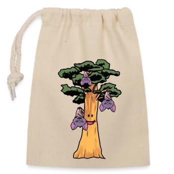 Conservation de la nature Ecologie Chauve-souris Forêt tropicale Animal forestier - Sac cadeau en coton avec cordon (14 x 20 cm) - nature - Devant