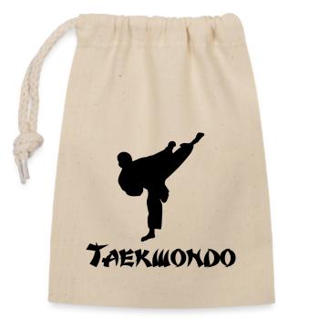 taek a gagné la chemise de cadeau - Sac cadeau en coton avec cordon (14 x 20 cm) - nature - Devant