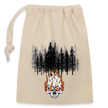 Incendie incendie feu Diables Flamme Protection de la nature - Sac cadeau en coton avec cordon (14 x 20 cm) - nature - Devant