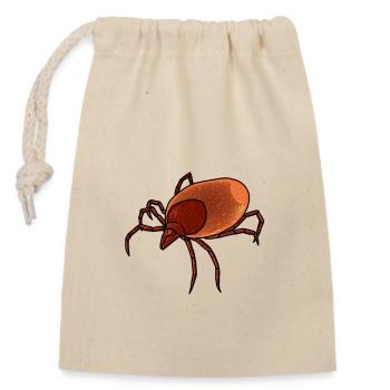 Bloody Tick Bloodsucker Insect Phobia Nature Disgust - Closable cotton gift bag (14x20cm) - nature - Front