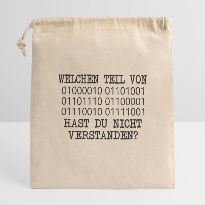 lustige admin Programmierer Linux IT Geschenkidee Verschließbarer Geschenkbeutel aus Baumwolle (14x20cm)