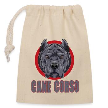 Cane Corso pour un propriétaire de Cane Corso Cane - Sac cadeau en coton avec cordon (14 x 20 cm) - nature - Devant