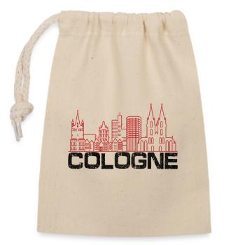 Cologne - Closable cotton gift bag (14x20cm) - nature - Front