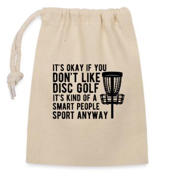 Le golf est une sorte de sport pour les gens intelligents - Sac cadeau en coton avec cordon (14 x 20 cm) - nature - Devant