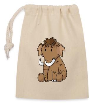 Mammoth very dear - Closable cotton gift bag (14x20cm) - nature - Front