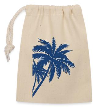 Palme Palm - Sac cadeau en coton avec cordon (14 x 20 cm) - nature - Devant