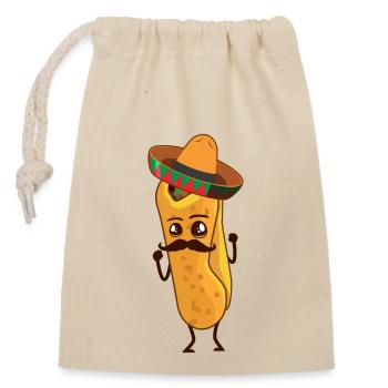 burrito - Closable cotton gift bag (14x20cm) - nature - Front