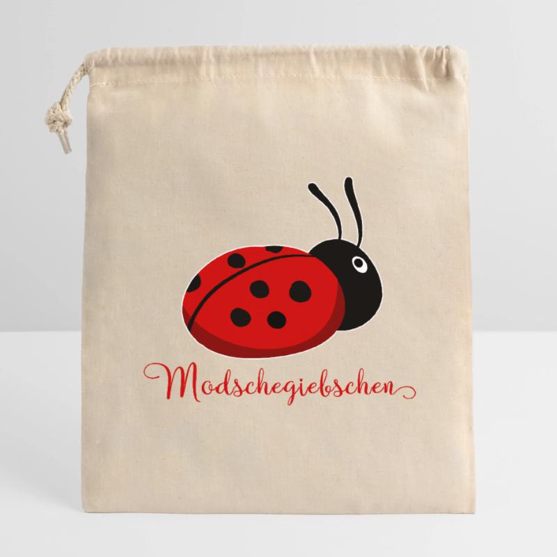 Modschegiebchen Ladybug Saxon Gift Idea Closable cotton gift bag (14x20cm)