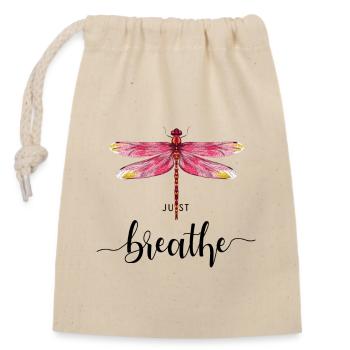 Just Dragonfly Insect Yoga Meditation Summer - Closable cotton gift bag (14x20cm) - nature - Front