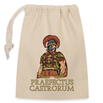 Officier romain - Praefectus castrorum - Sac cadeau en coton avec cordon (14 x 20 cm) - nature - Devant
