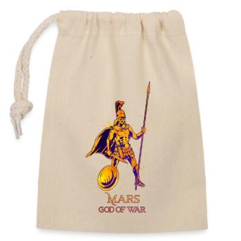 Dieu de la guerre - Mars - Sac cadeau en coton avec cordon (14 x 20 cm) - nature - Devant