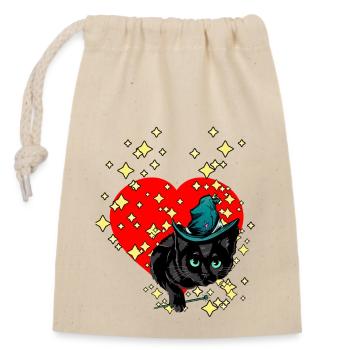 La gueule de bois magique de l’amour de la Saint-Valentin évoque la gueule de bois - Sac cadeau en coton avec cordon (14 x 20 cm) - nature - Devant