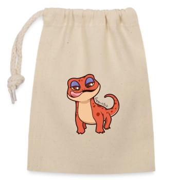 Lecher - Closable cotton gift bag (14x20cm) - nature - Front