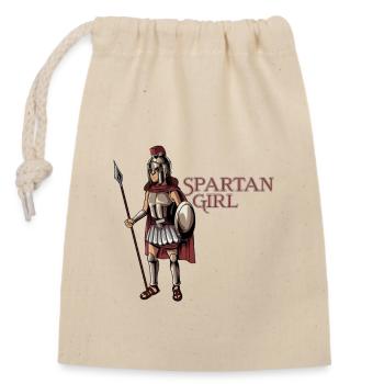 Sparta Warrior - Spartan - Sac cadeau en coton avec cordon (14 x 20 cm) - nature - Devant
