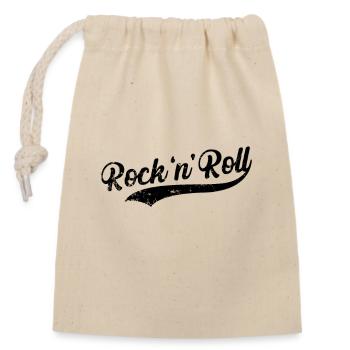 Rock 'n' Roll Music Style Guitar Genre - Closable cotton gift bag (14x20cm) - nature - Front