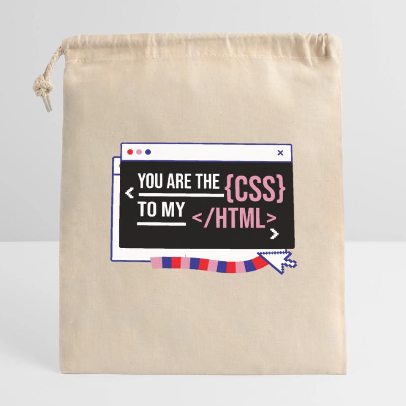 Software Developer Engineer Closable cotton gift bag (14x20cm)