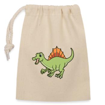 Kawaii Spinosaurus - Closable cotton gift bag (14x20cm) - nature - Front