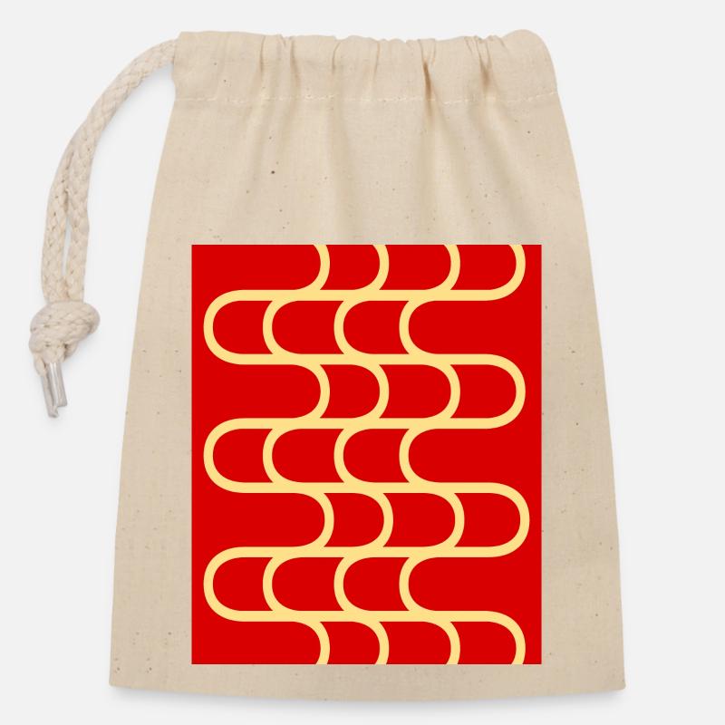 Ramen Noodels - Verschließbarer Geschenkbeutel aus Baumwolle (14x20cm) - Natur