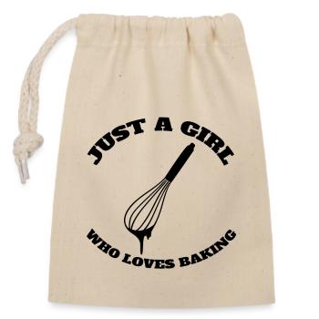 Baker Mrs. Pastry Chef Baking Pastry Shop Bakery - Closable cotton gift bag (14x20cm) - nature - Front