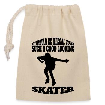 Roller Skating Inline Skating Gift Inline Skating Skater - Closable cotton gift bag (14x20cm) - nature - Front