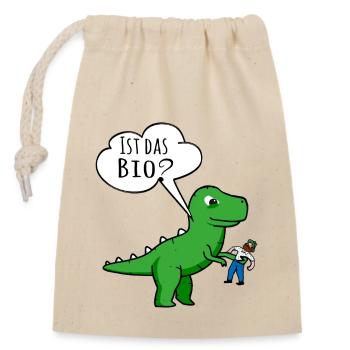 Is the organic - Closable cotton gift bag (14x20cm) - nature - Front