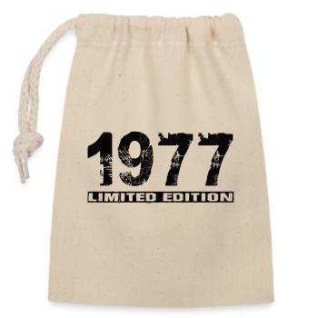 Limited Edition 1977 - Closable cotton gift bag (14x20cm) - nature - Front