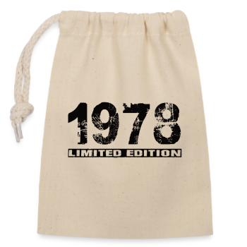 Limited Edition 1978 - Closable cotton gift bag (14x20cm) - nature - Front