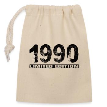 Édition limitée 1990 - Sac cadeau en coton avec cordon (14 x 20 cm) - nature - Devant