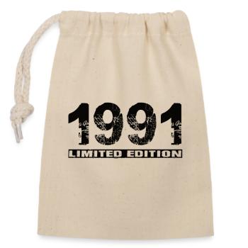 Limited Edition 1991 - Closable cotton gift bag (14x20cm) - nature - Front
