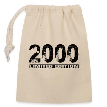 Limited Edition 2000 - Closable cotton gift bag (14x20cm) - nature - Front
